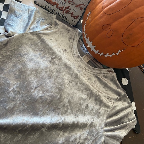 Crushed velvet girls dress, size 11/12 - Picture 2 of 3